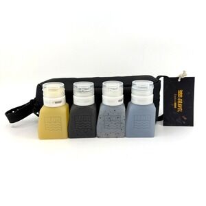 Gravel Explorer MINI Toiletry Bag and 4 Silicone Travel Bottle Set